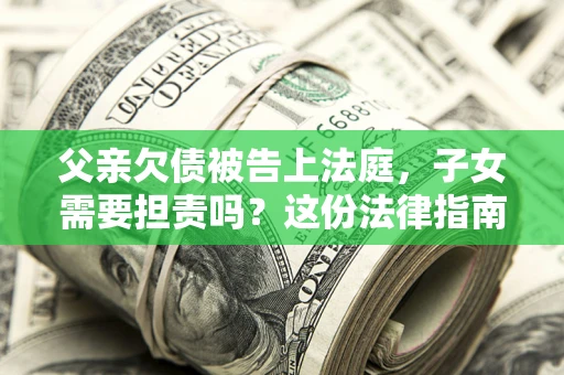 武汉父亲欠债被告上法庭，子女需要担责吗？这份法律指南必须看完