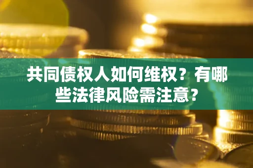 武汉共同债权人如何维权？有哪些法律风险需注意？