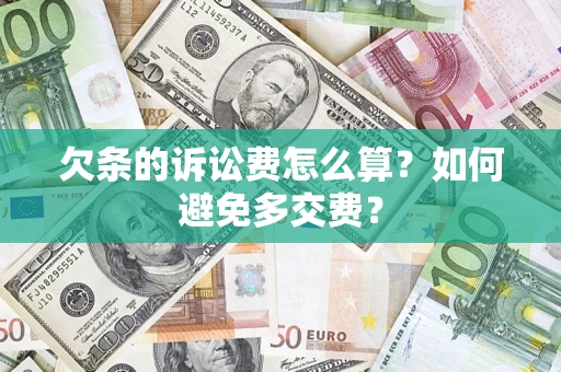 武汉欠条的诉讼费怎么算？如何避免多交费？