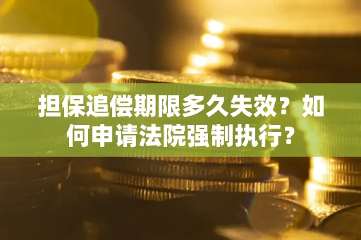武汉担保追偿期限多久失效？如何申请法院强制执行？