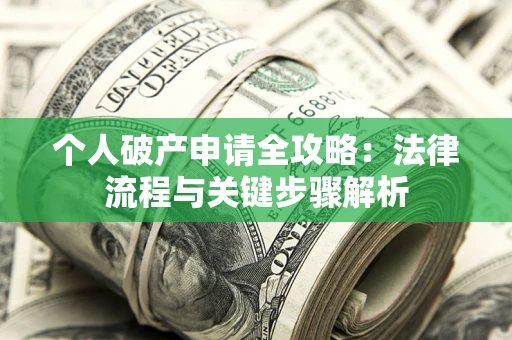 武汉个人破产申请全攻略：法律流程与关键步骤解析